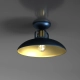 lafabryka.pl Lampa sufitowa FELIX NAVY BLUE/GOLD 1xE27 MLP7713 MILAGRO